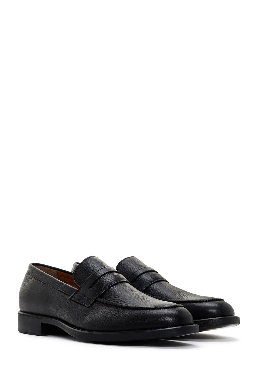 Men's Black Leather Loafer