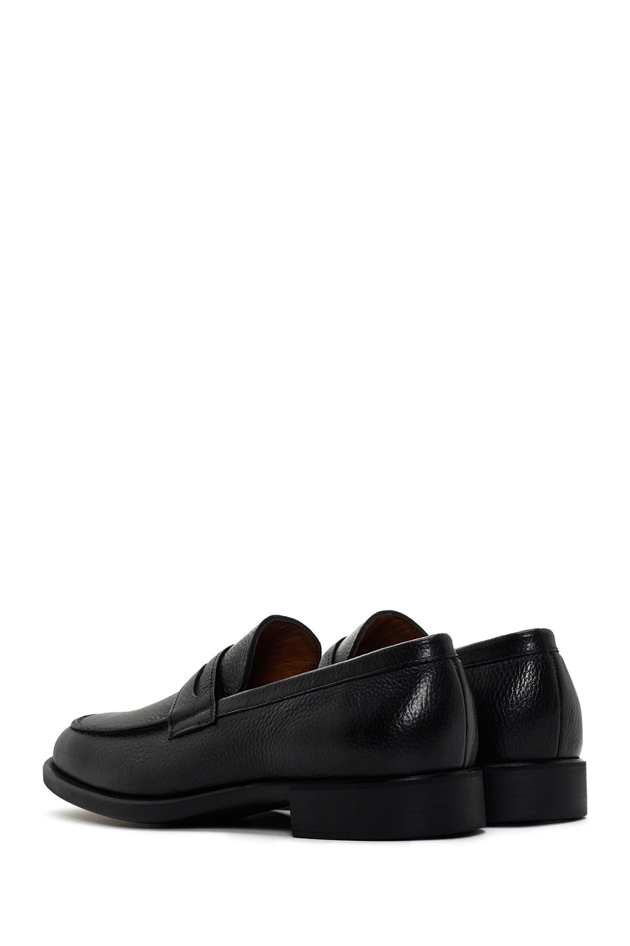 Men's Black Leather Loafer
