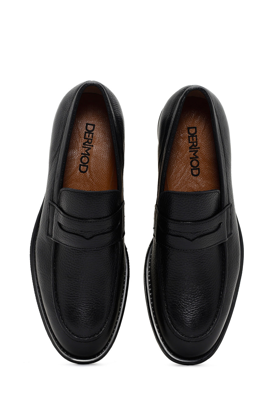 Men's Black Leather Loafer