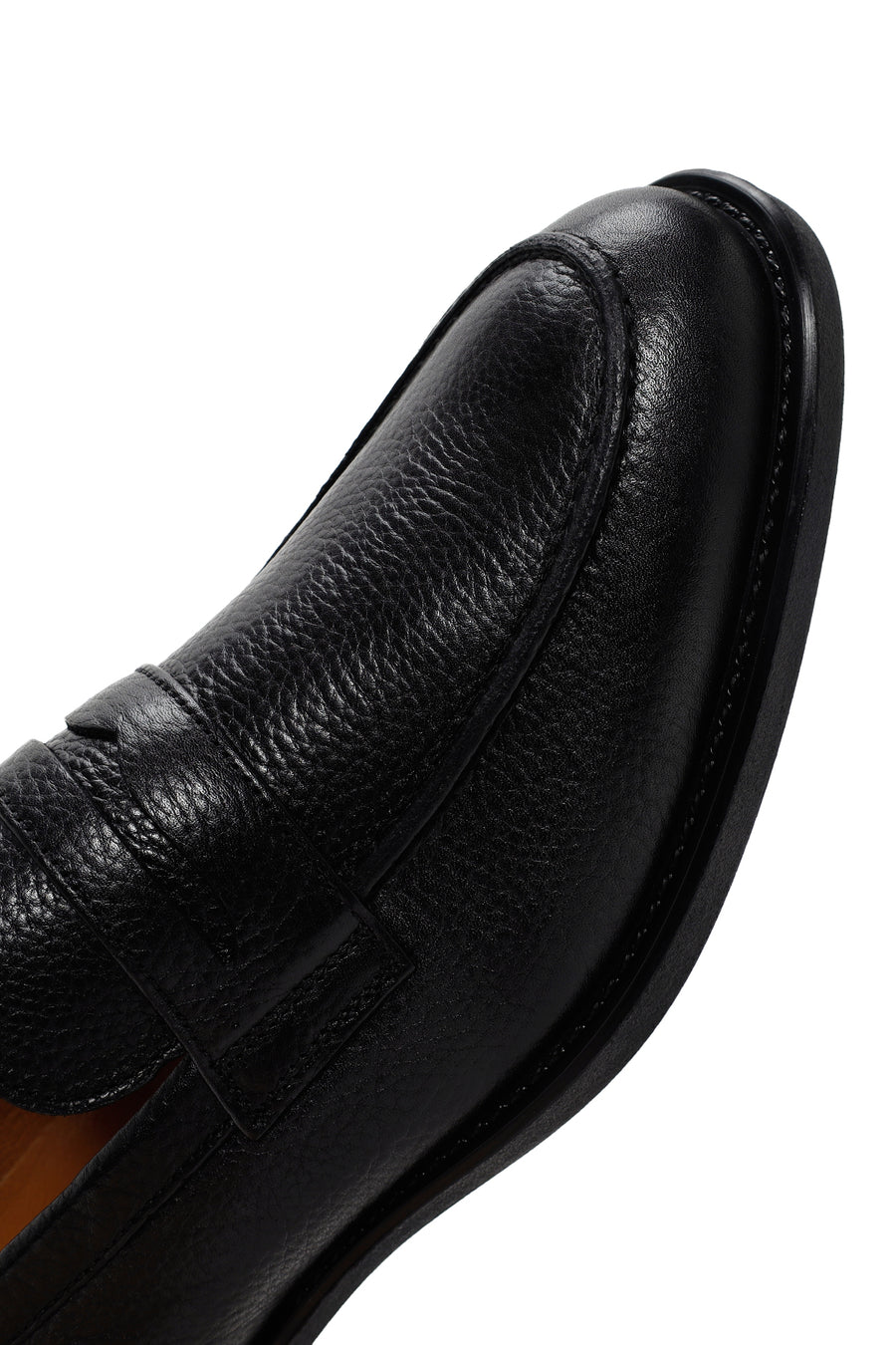 Men's Black Leather Loafer
