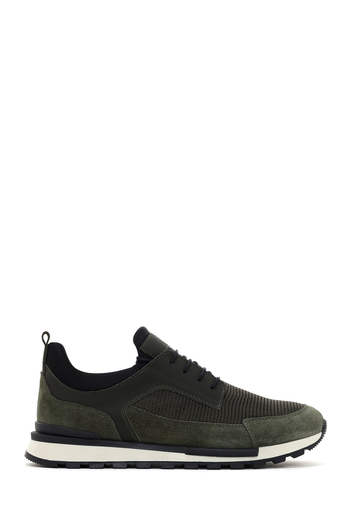 Men's Khaki Lace-up Leather Sneaker 24SFD621214 | Derimod