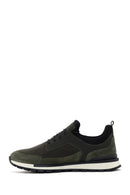 Men's Khaki Lace-up Leather Sneaker | Derimod