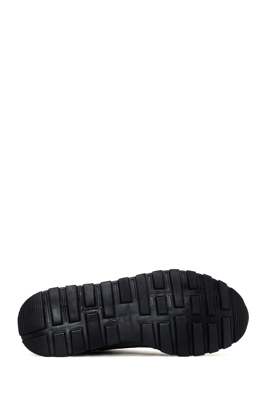Erkek Haki Bağcıklı Deri Sneaker