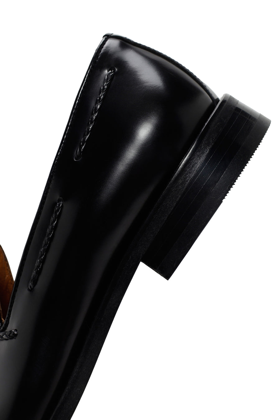 Men's Black Tasseled Leather Loafer