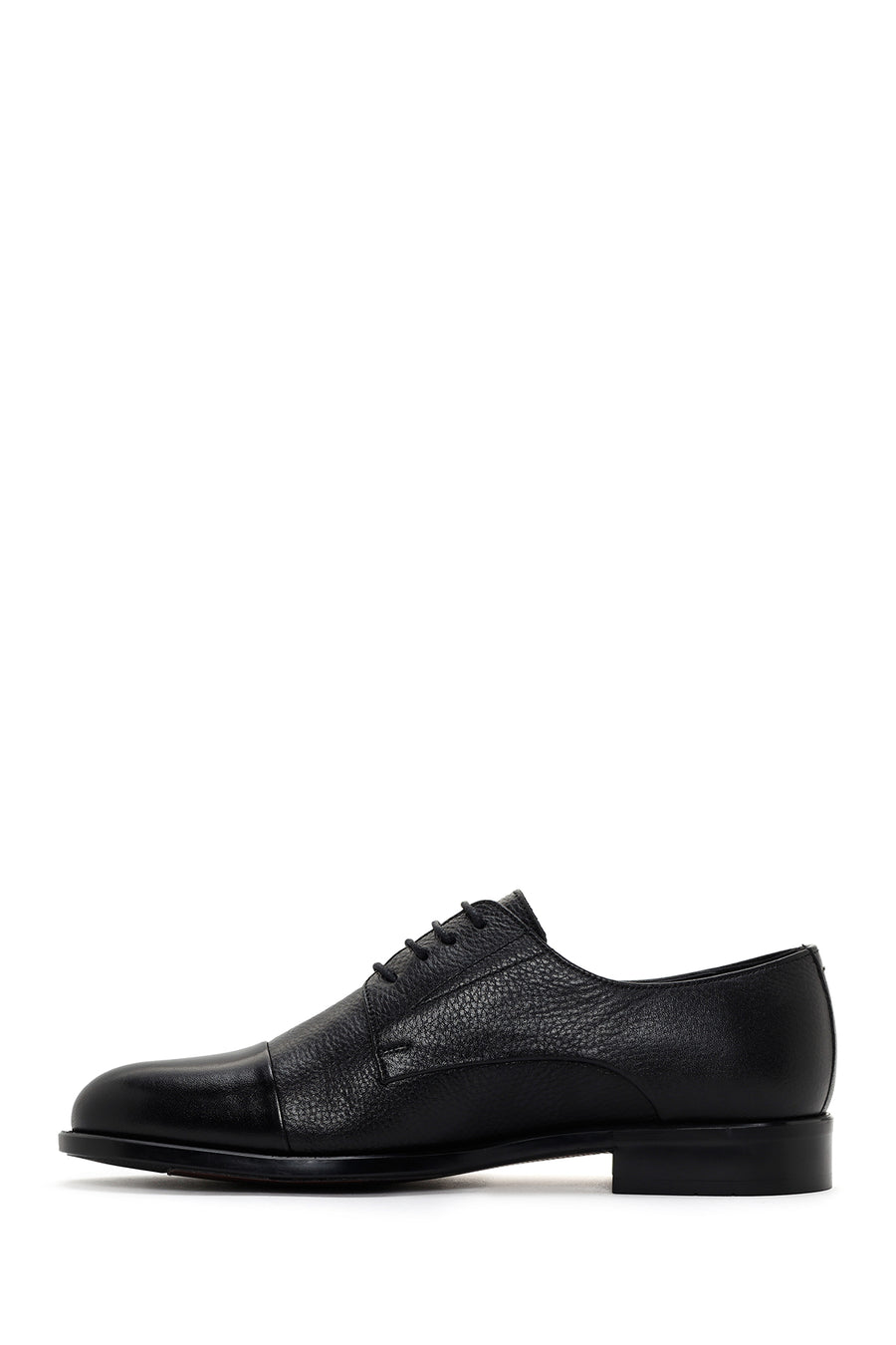 Men's Black Laced Leather Classic Shoes