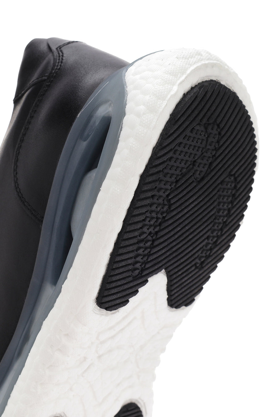 Men's Black Thick Sole Lace Up Leather Sneaker