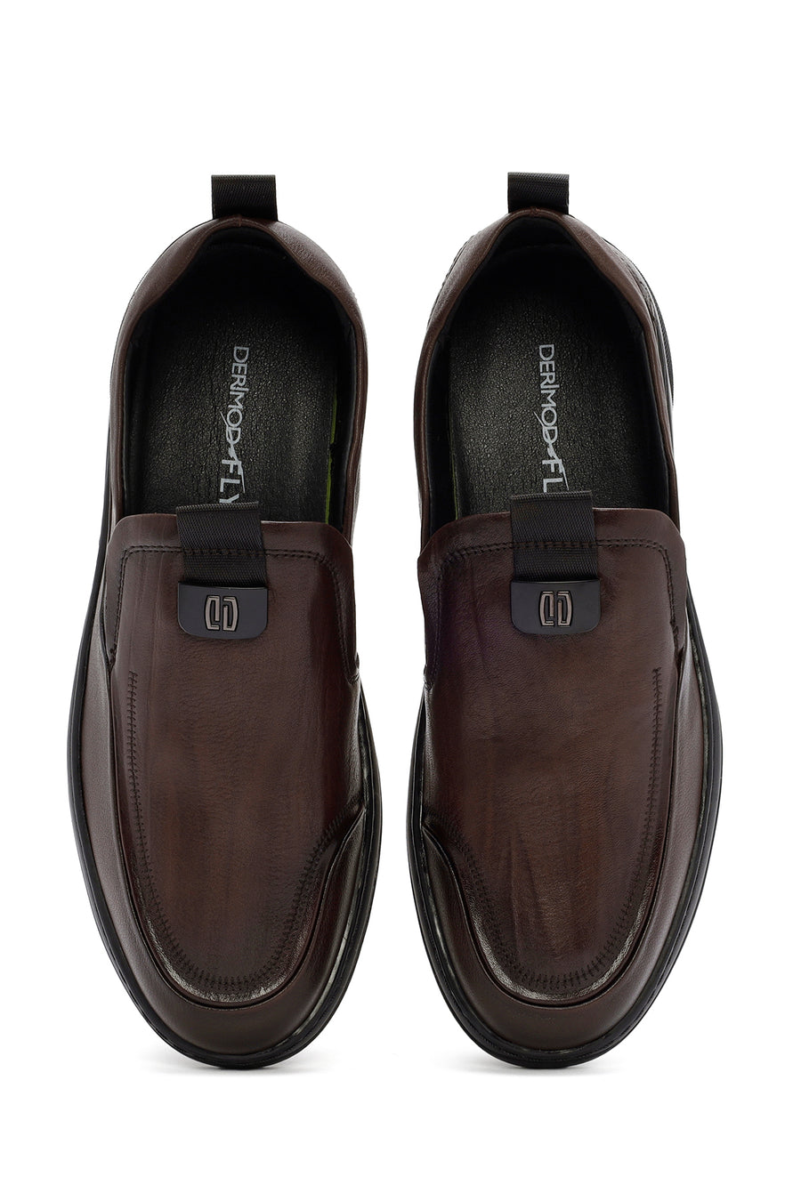 Derimod Fly Men's Brown Leather Casual Loafer