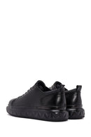 Men's Black Thick Sole Lace Up Leather Sneaker | Derimod