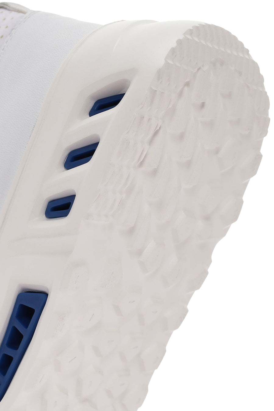 Men's White Lace-up Leather Sneaker