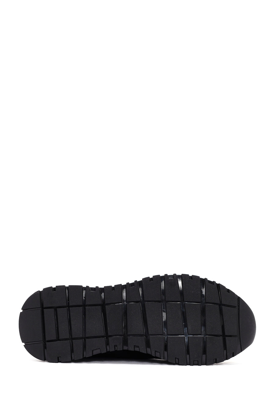 Men's Black Thick Sole Lace Up Leather Sneaker