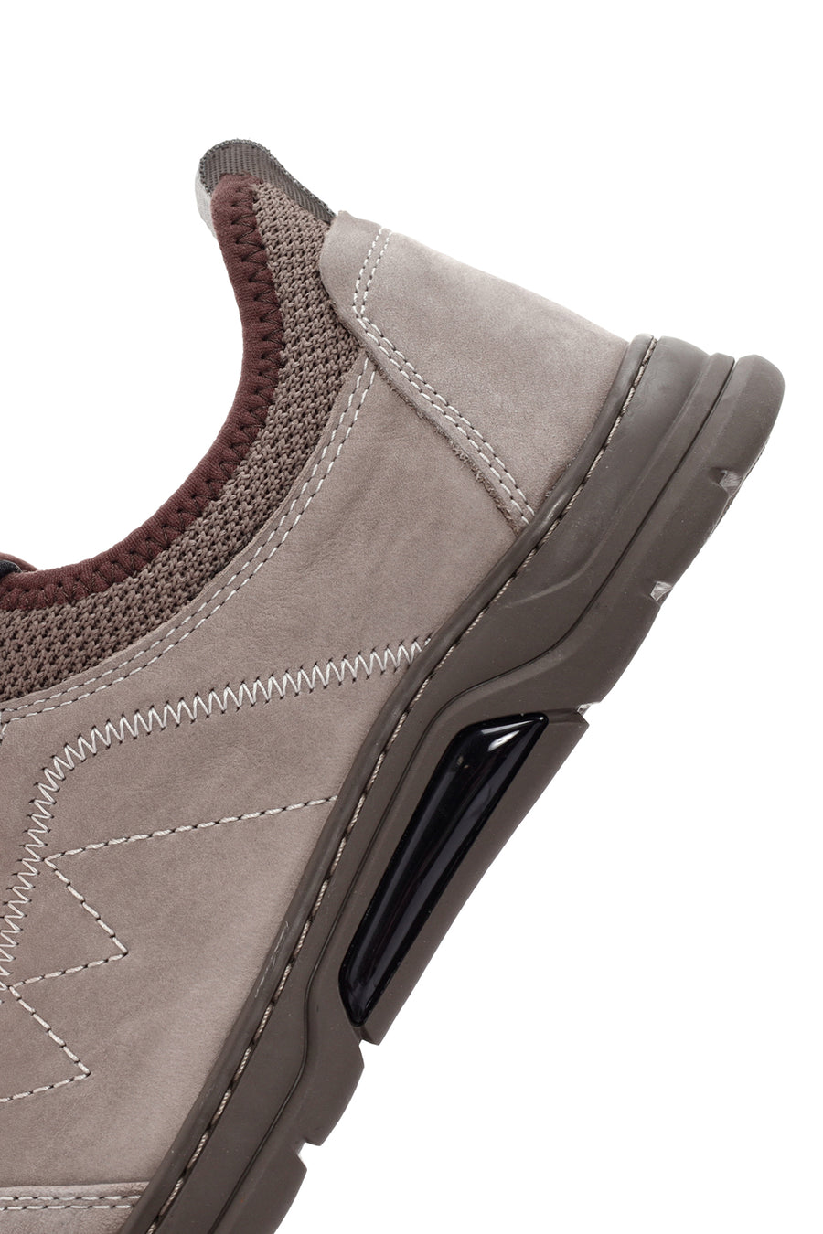 Men's Mink Lace-Up Nubuck Leather Casual Sneaker