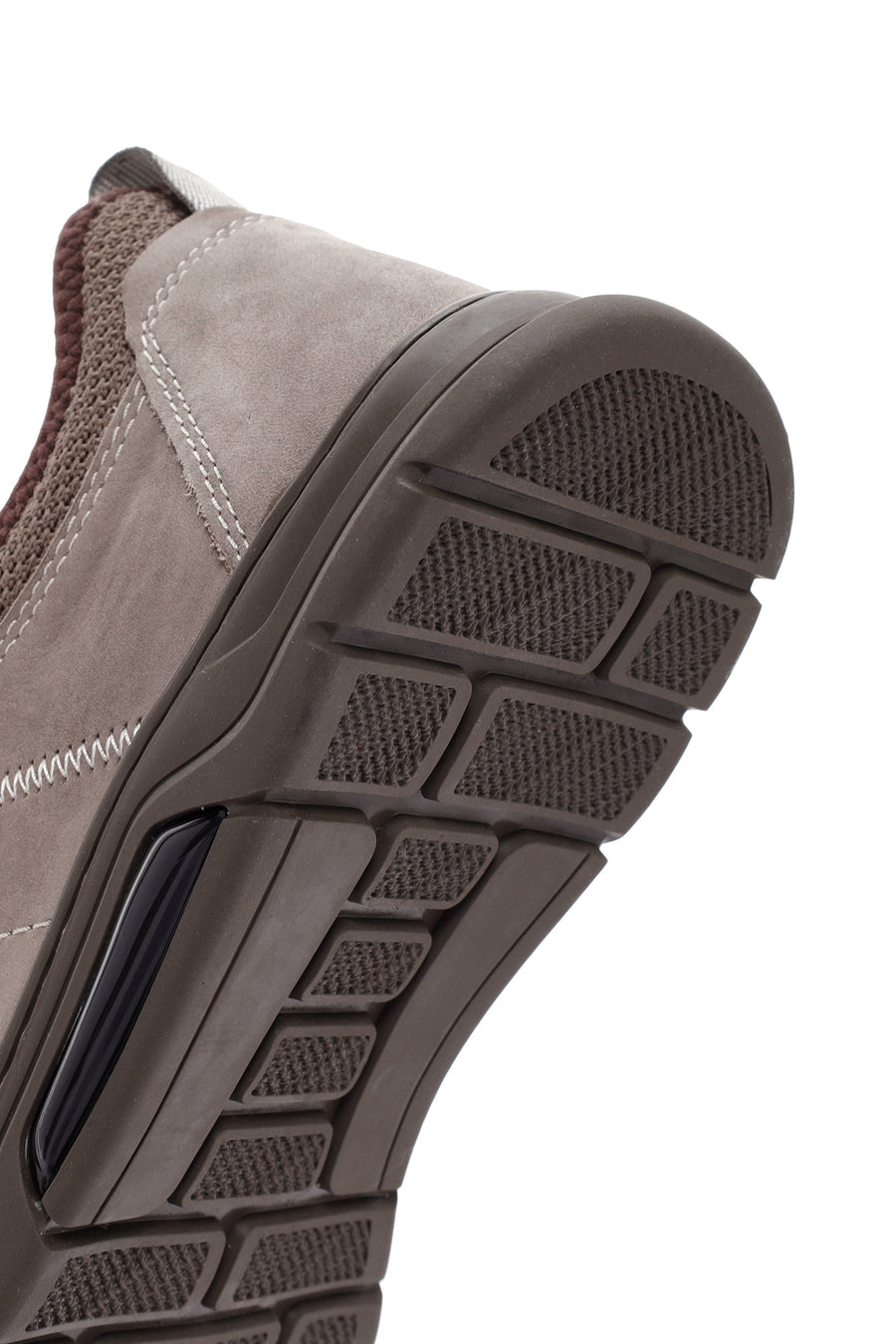 Men's Mink Lace-Up Nubuck Leather Casual Sneaker