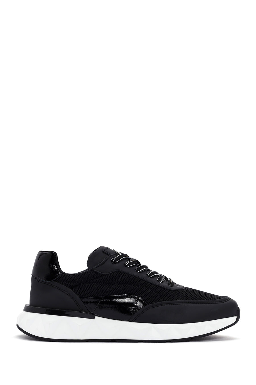 Men's Black Lace-up Leather Sneaker 24SFD623914 | Derimod