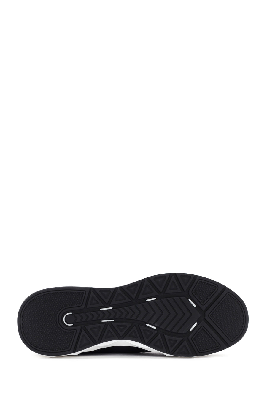 Men's Black Lace-up Leather Sneaker