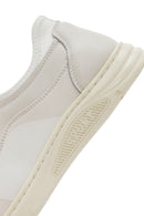 Men's White Lace-up Leather Sneaker | Derimod