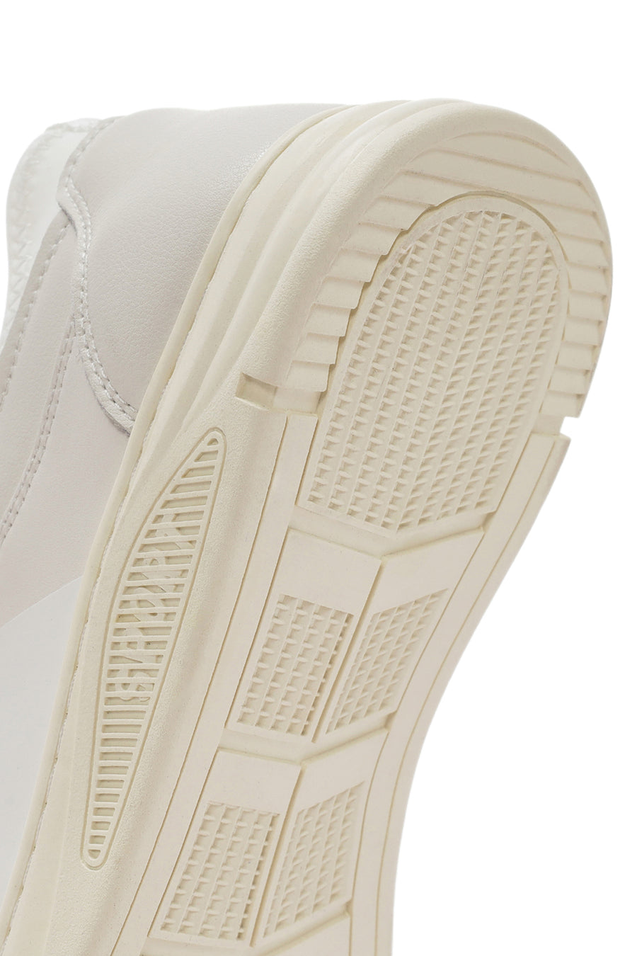 Men's White Lace-up Leather Sneaker