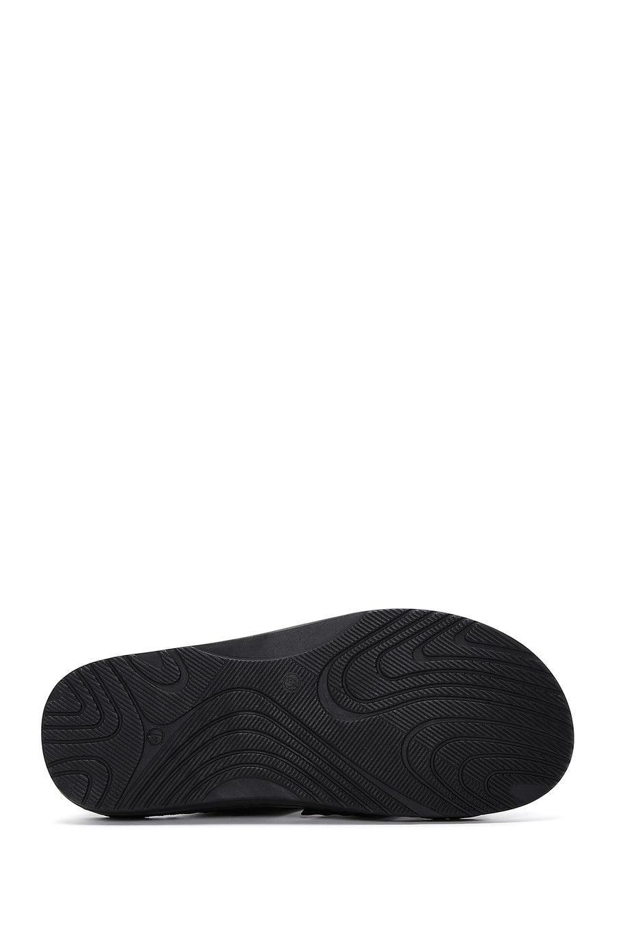 Men's Black Leather Sandals