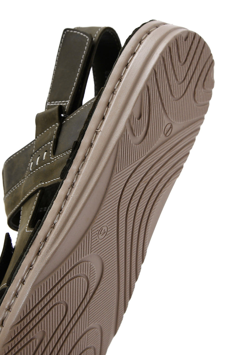 Men's Khaki Leather Sandals