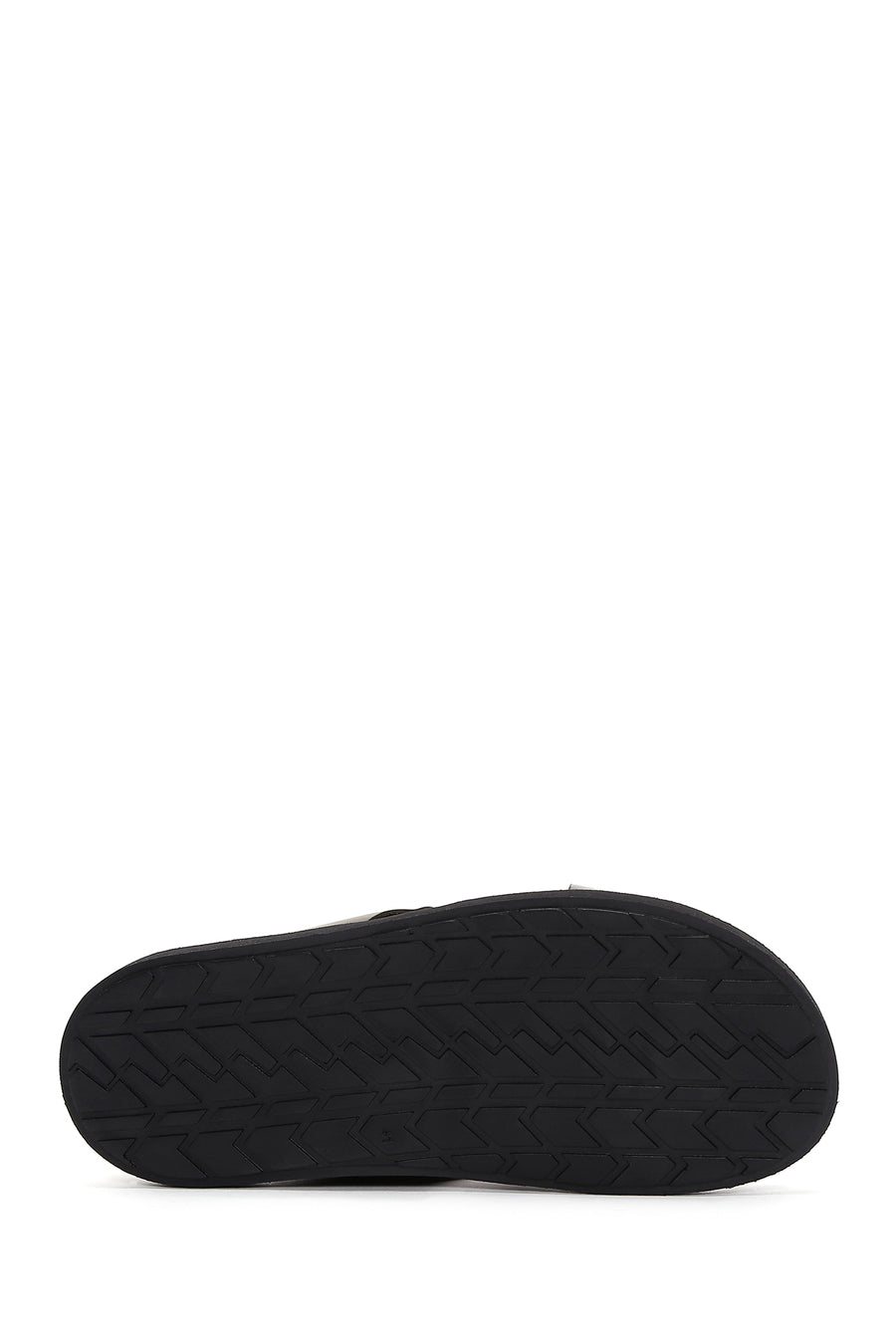 Men's Khaki Leather Slippers