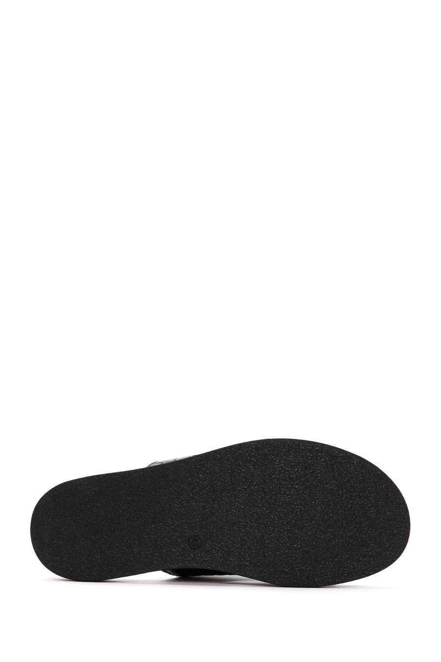 Men's Black Knitted Leather Slippers