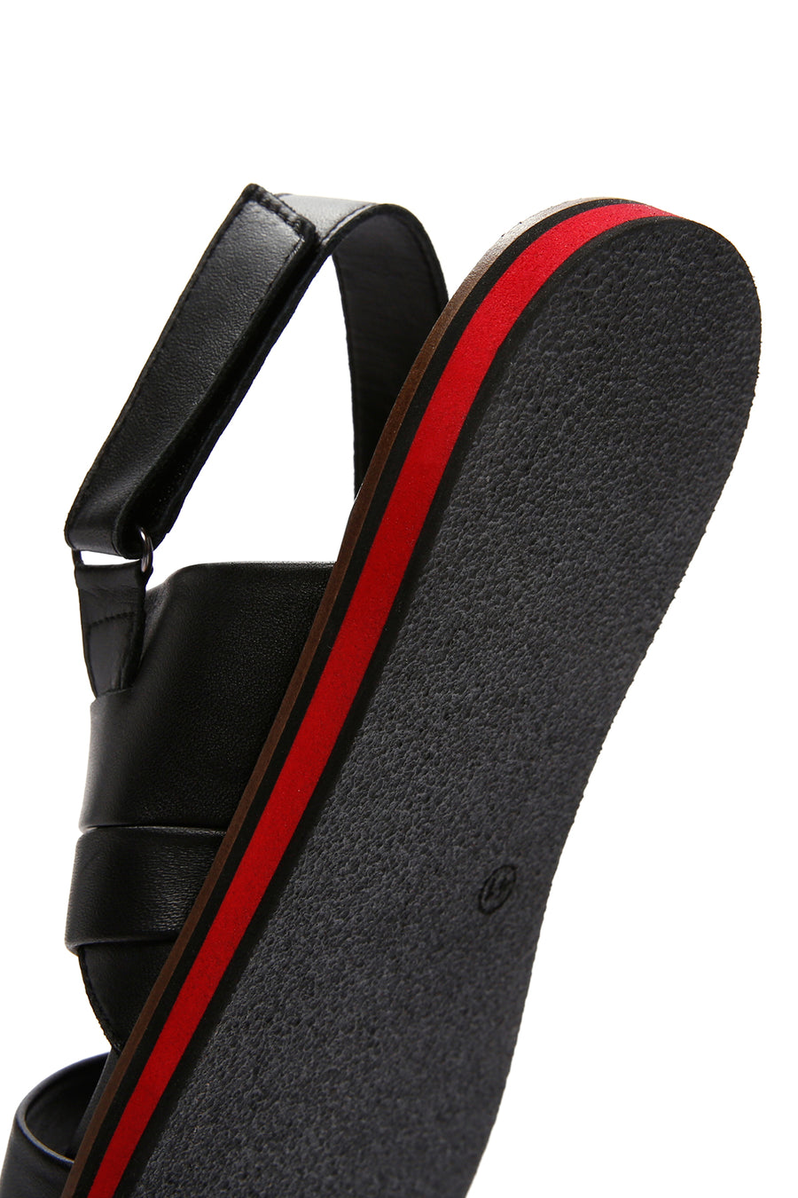 Men's Black Leather Sandals