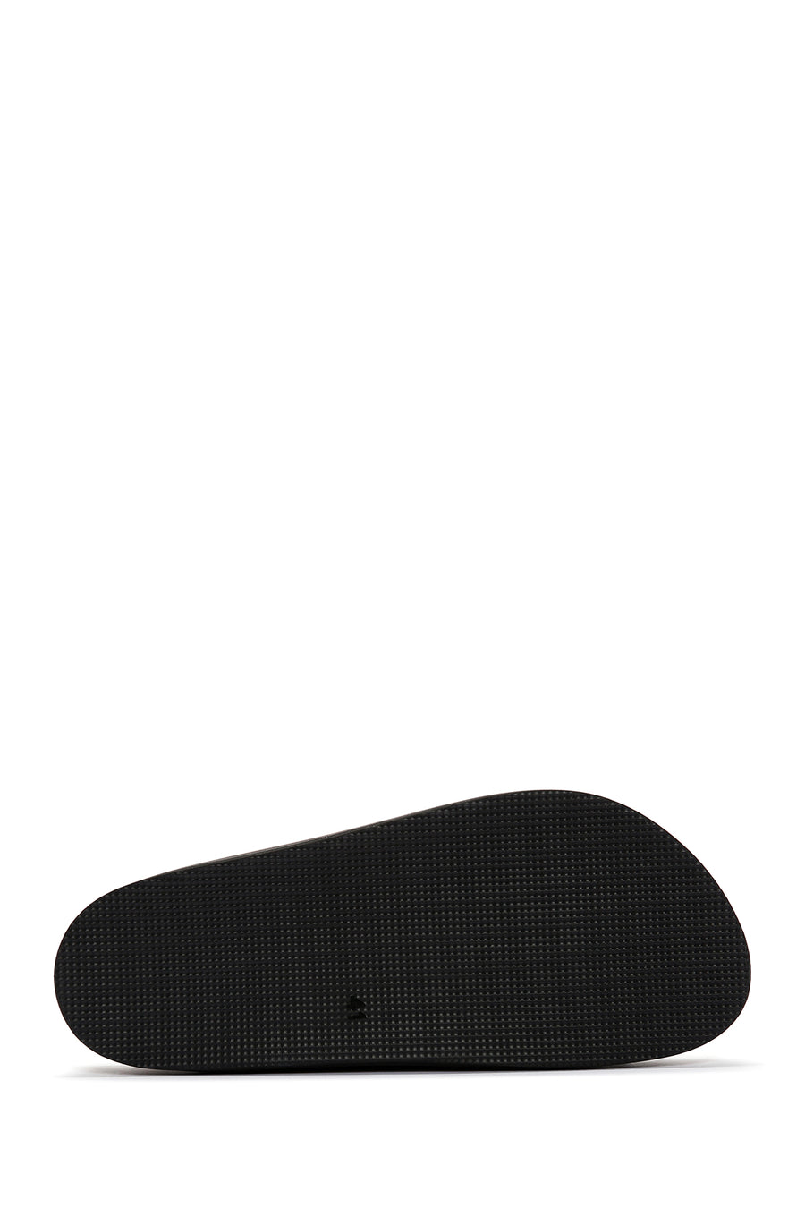 Men's Black Buckle Detailed Nubuck Leather Slippers