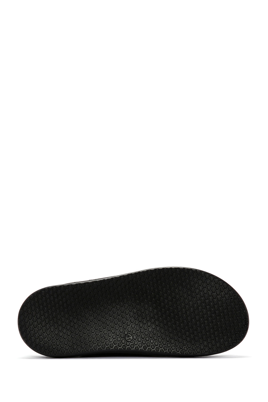 Men's Black Leather Slippers