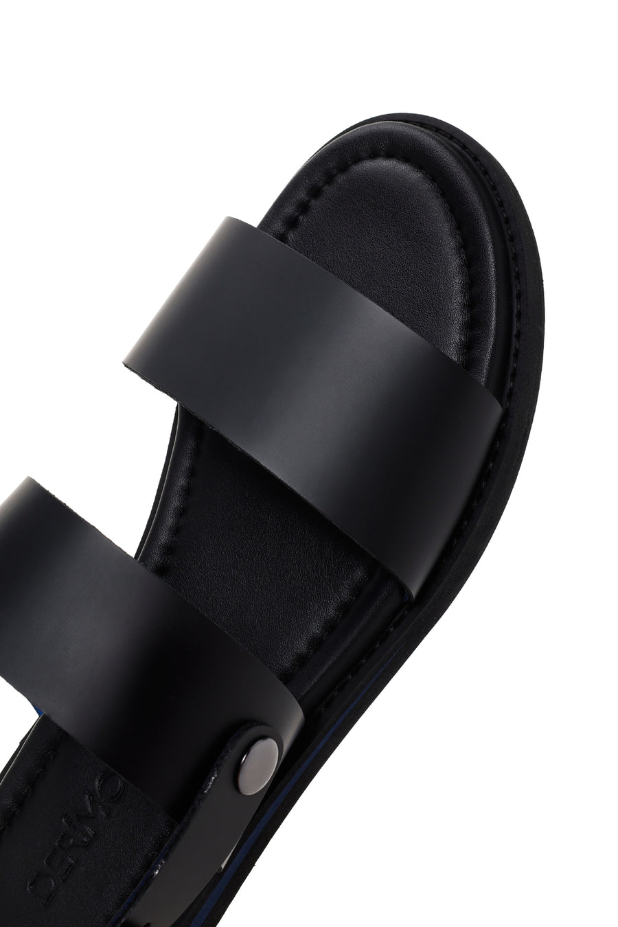 Men's Black Leather Sandals