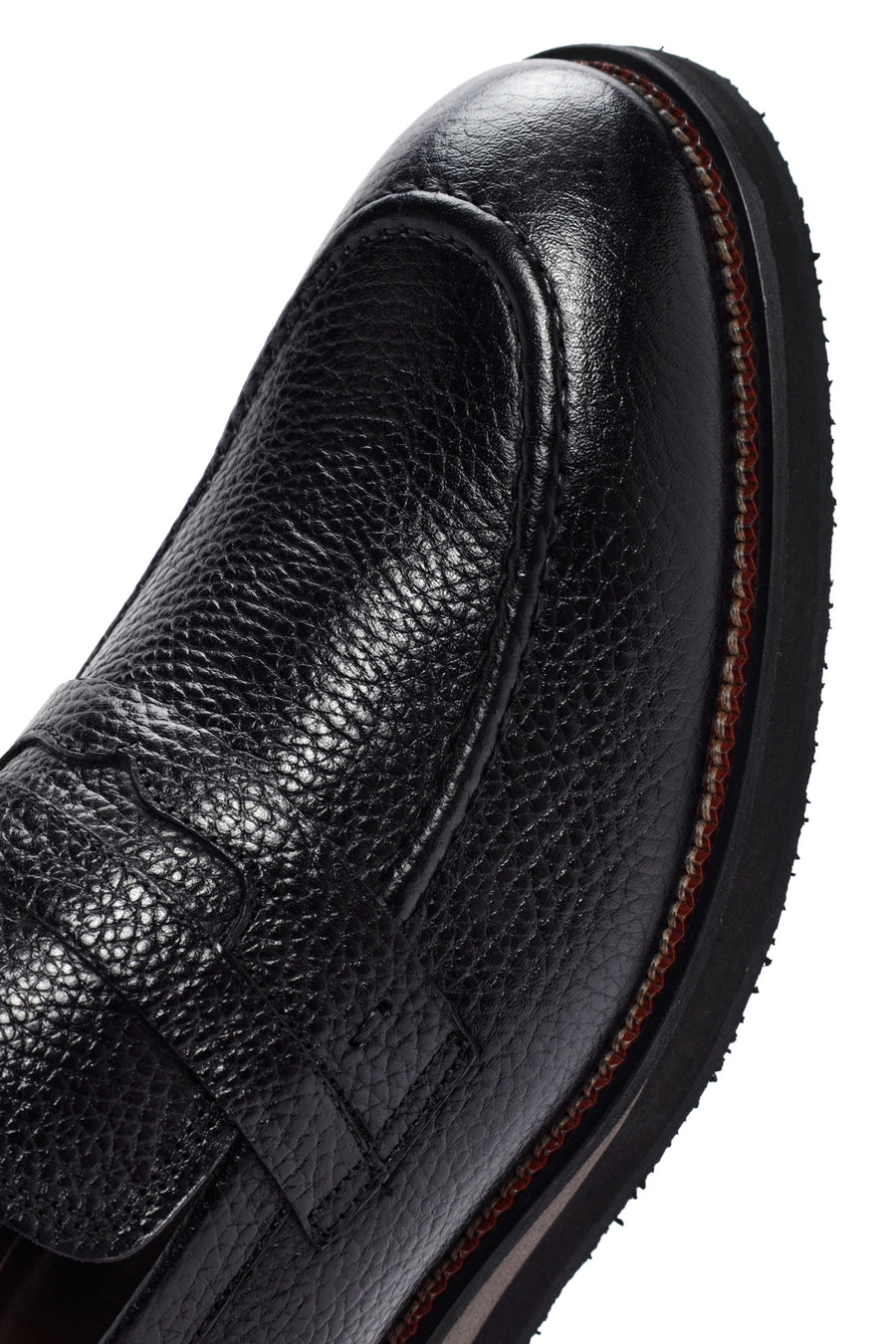 Men's Black Leather Casual Loafer