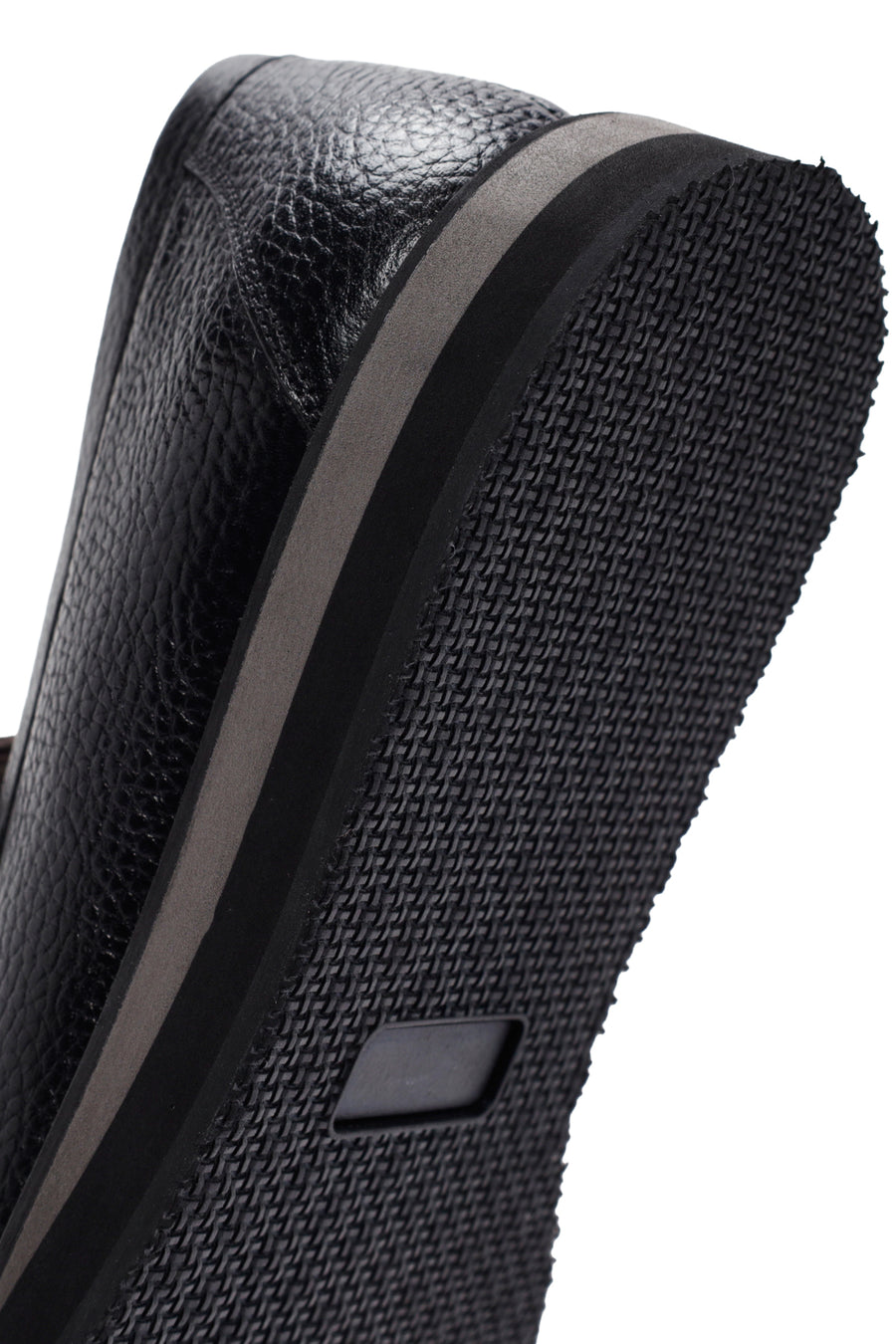Men's Black Leather Casual Loafer