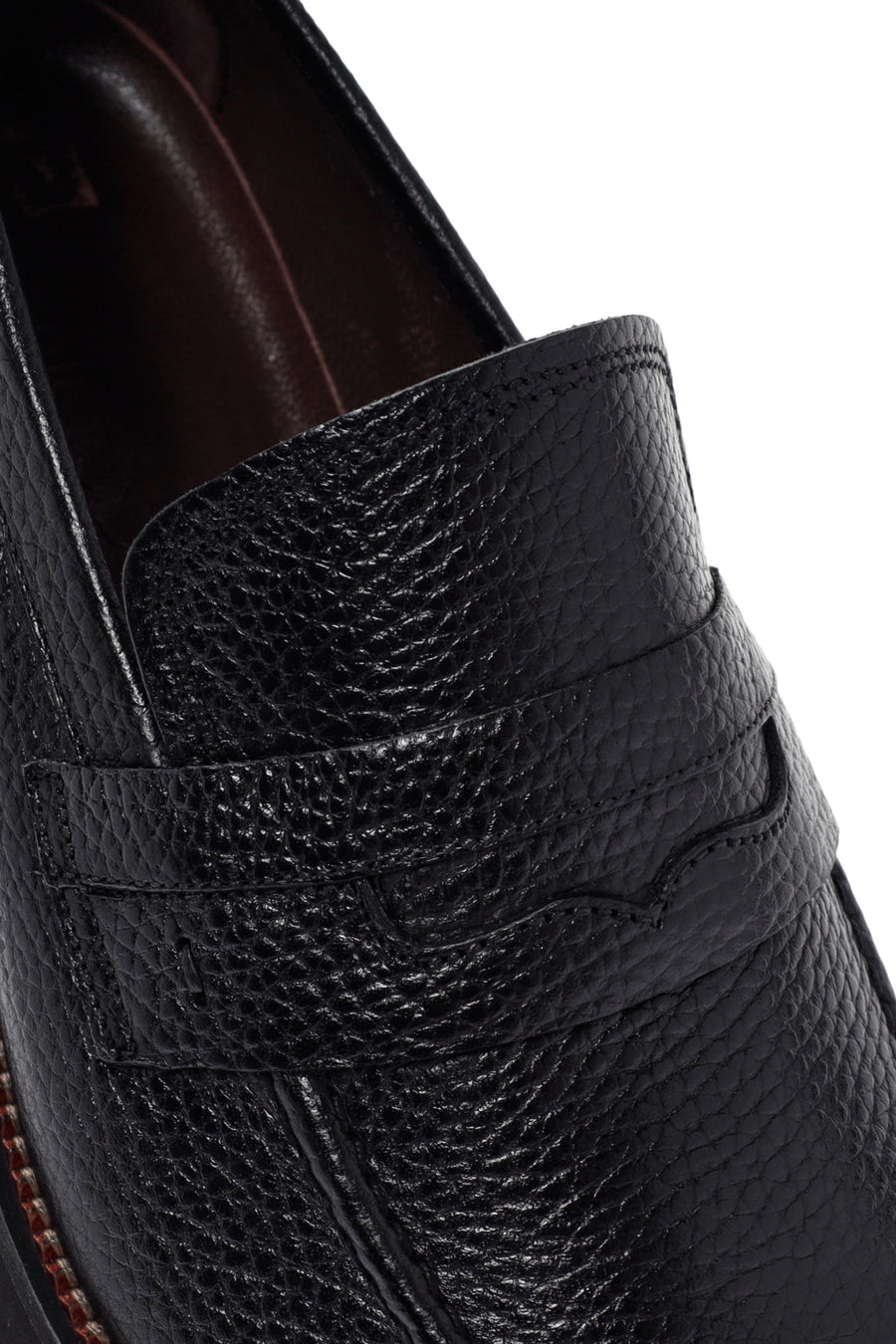 Men's Black Leather Casual Loafer