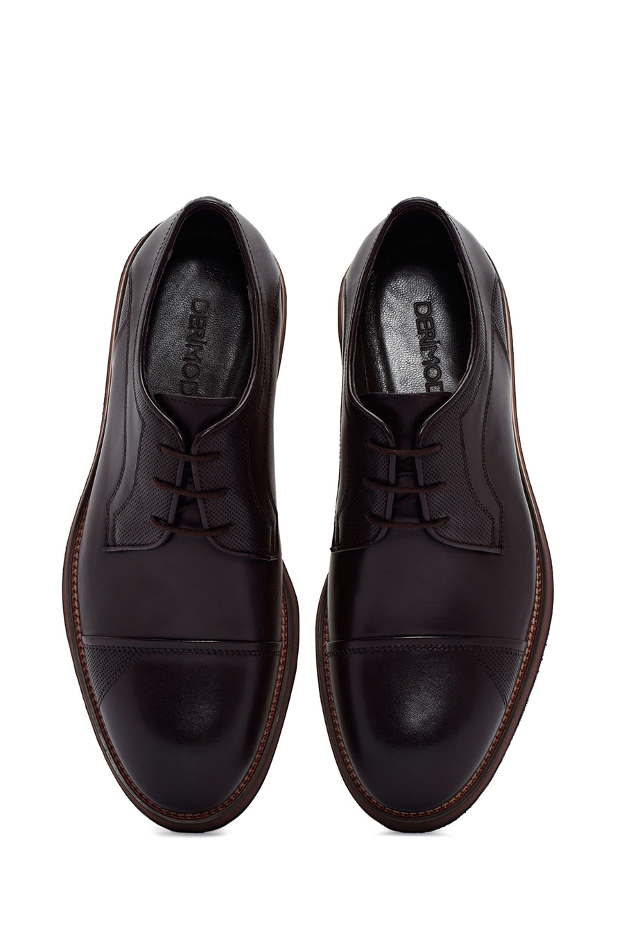 Men's Brown Lace-up Leather Casual Shoes