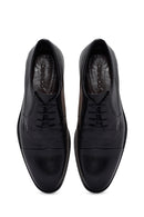 Men's Black Laced Leather Classic Shoes | Derimod