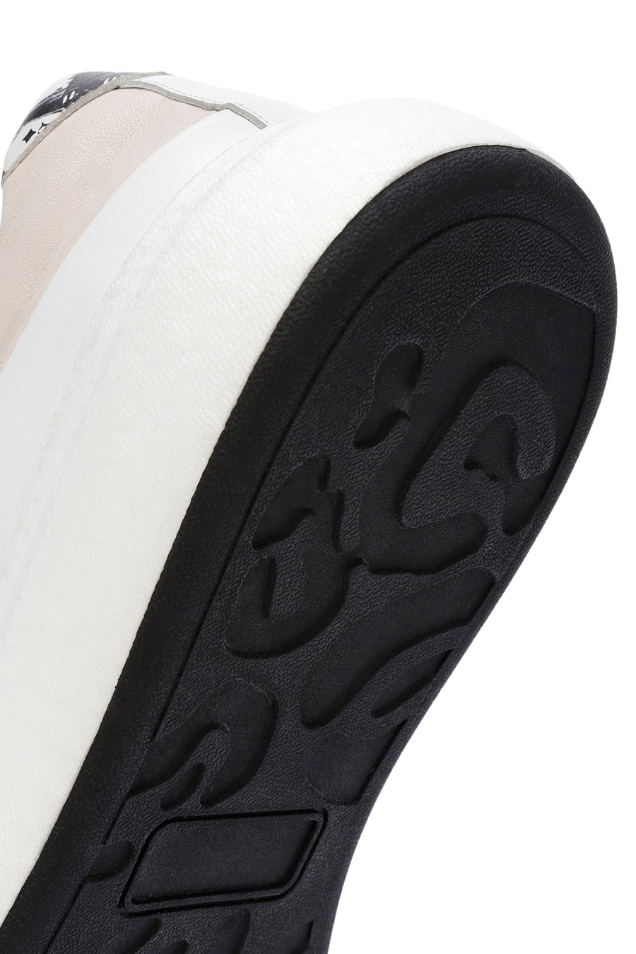 Men's White Lace-up Leather Sneaker
