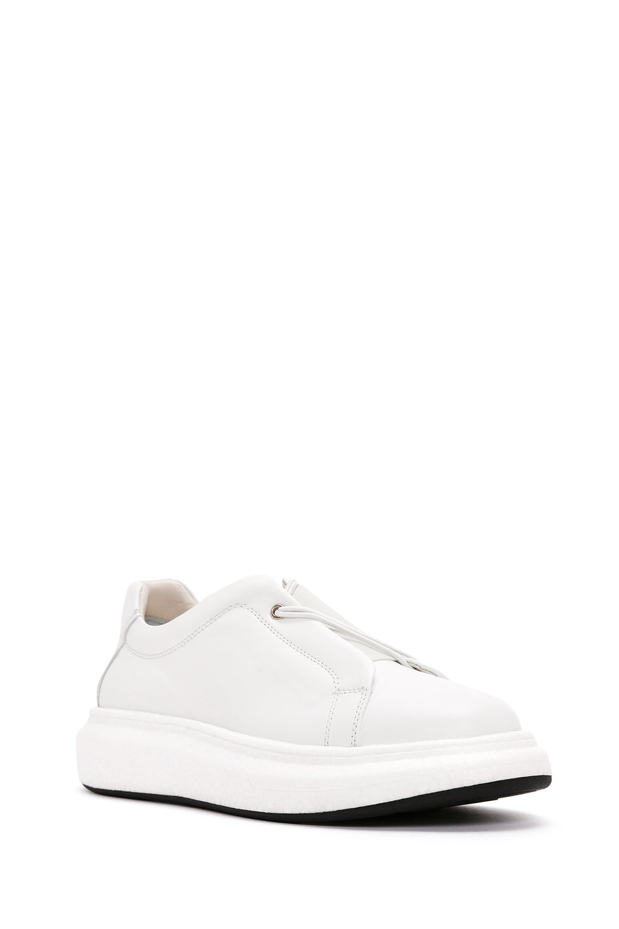 Erkek Beyaz Deri Sneaker