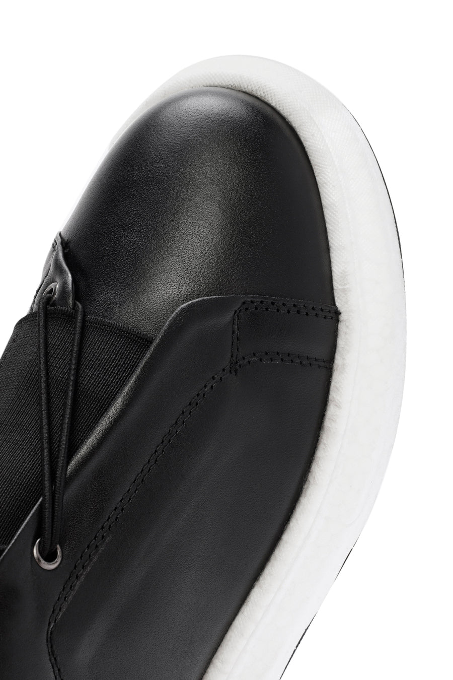 Men's Black Leather Sneaker