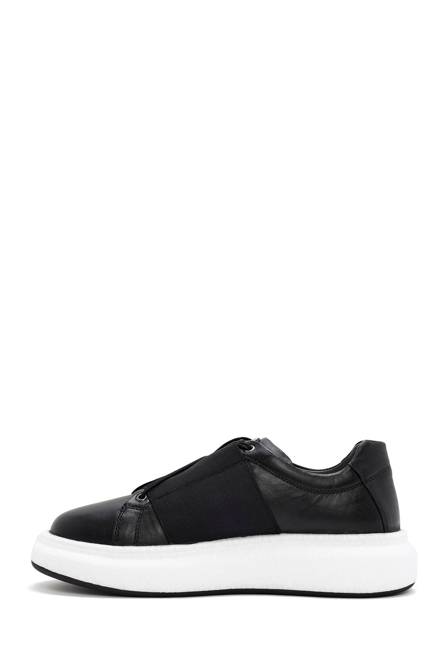 Men's Black Leather Sneaker