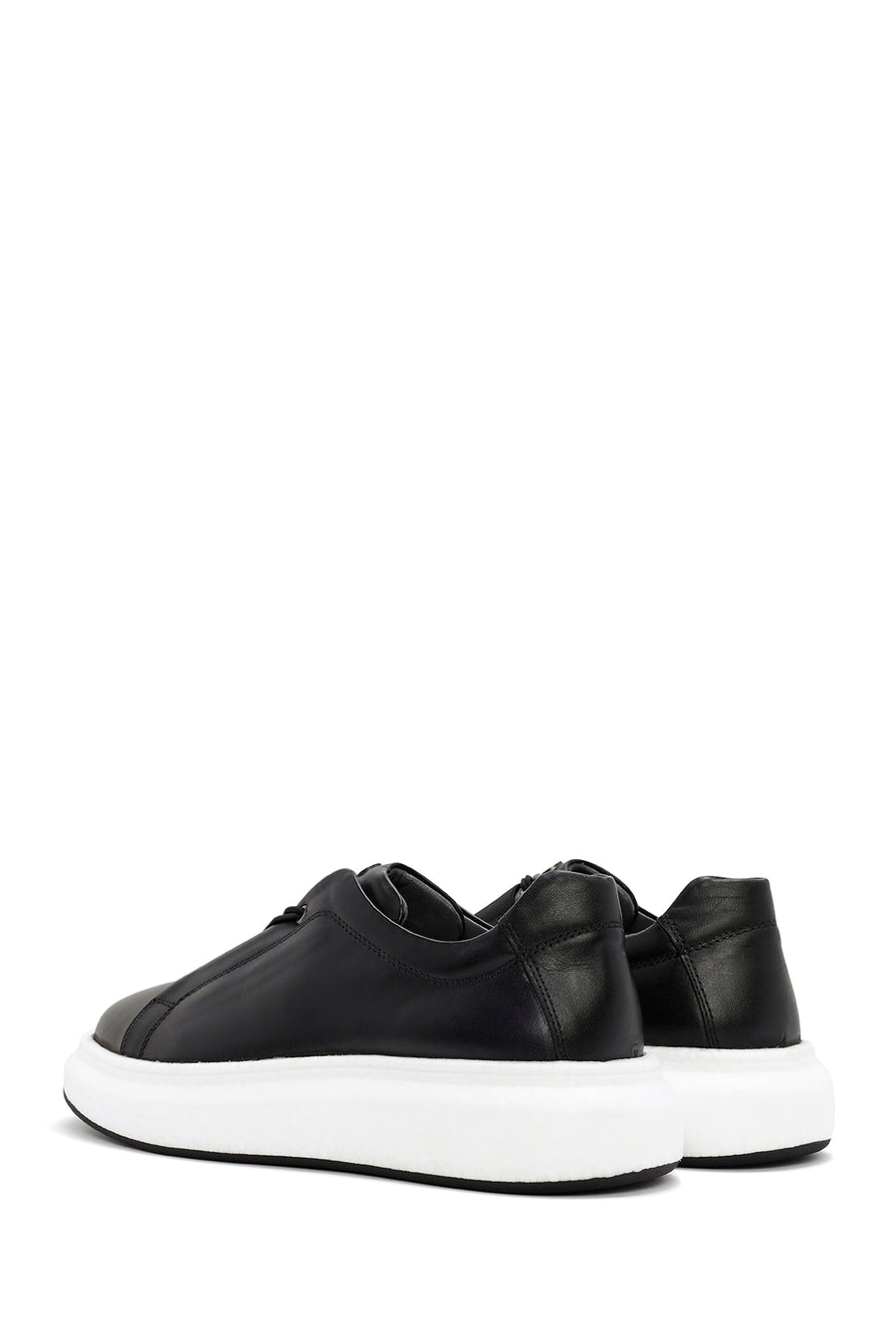 Men's Black Leather Sneaker