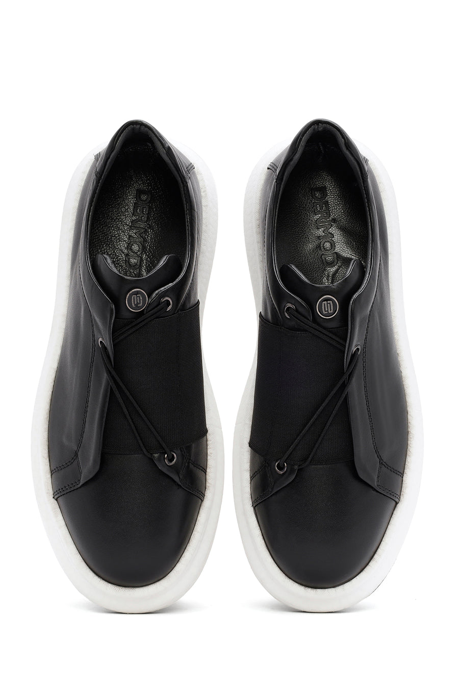 Men's Black Leather Sneaker
