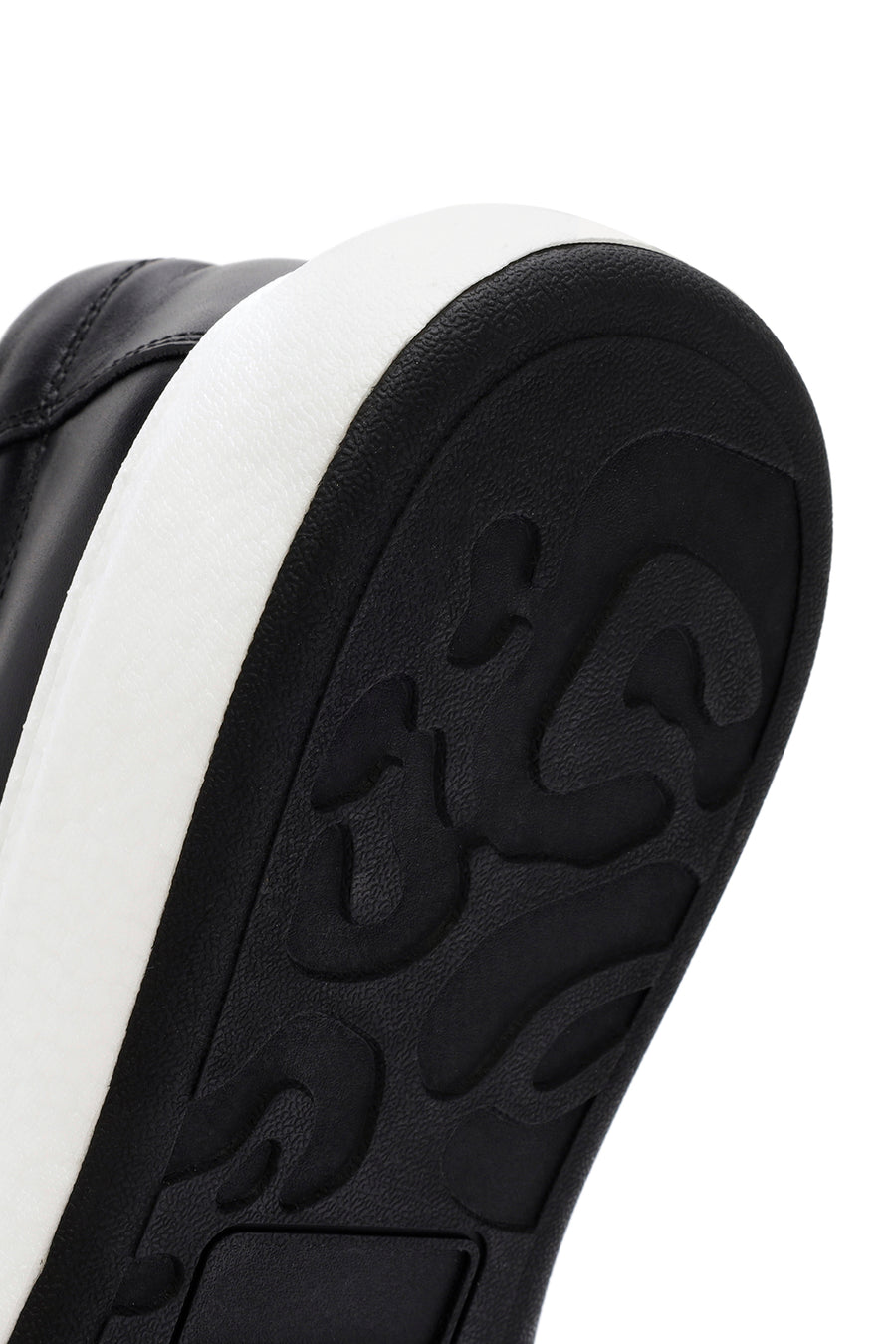 Men's Black Leather Sneaker