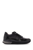 Men's Black Lace-up Leather Sneaker | Derimod