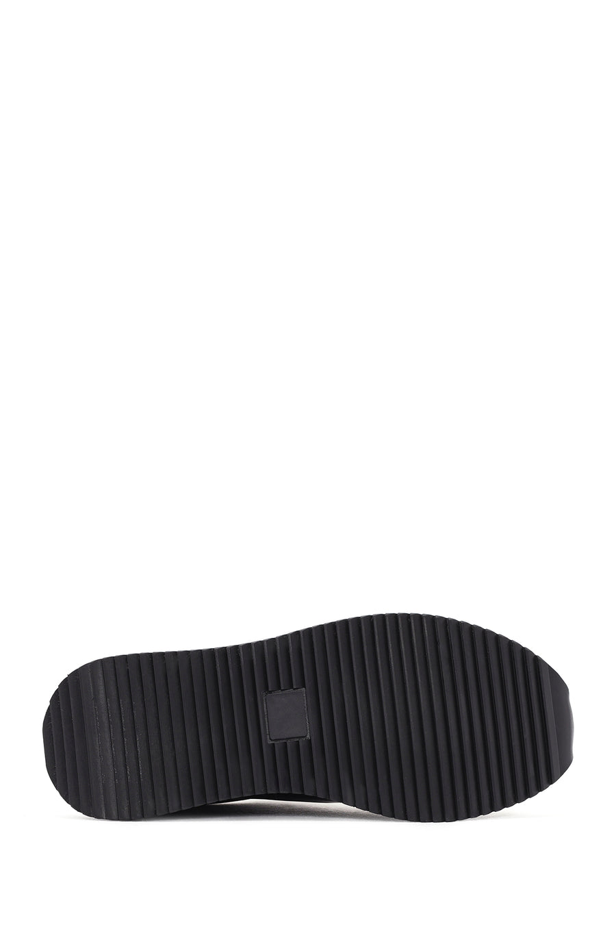 Men's Black Lace-up Leather Sneaker