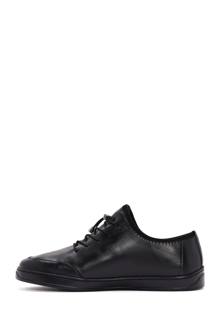 Men's Black Lace-up Leather Comfort Shoes