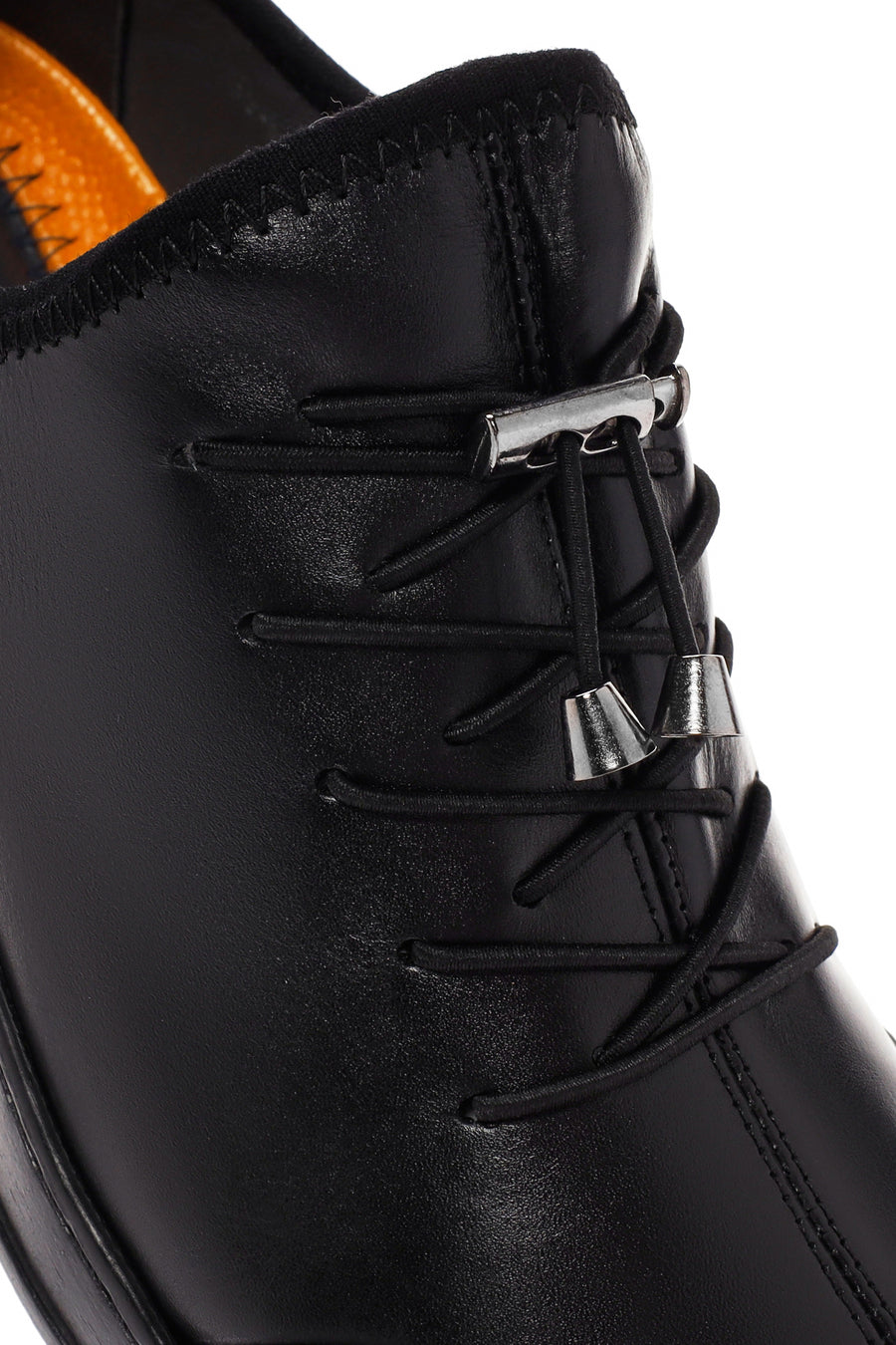 Men's Black Lace-up Leather Comfort Shoes