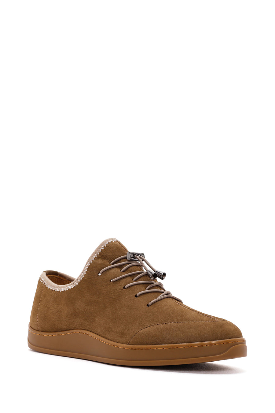 Men's Mink Lace-Up Nubuck Leather Comfort Shoes