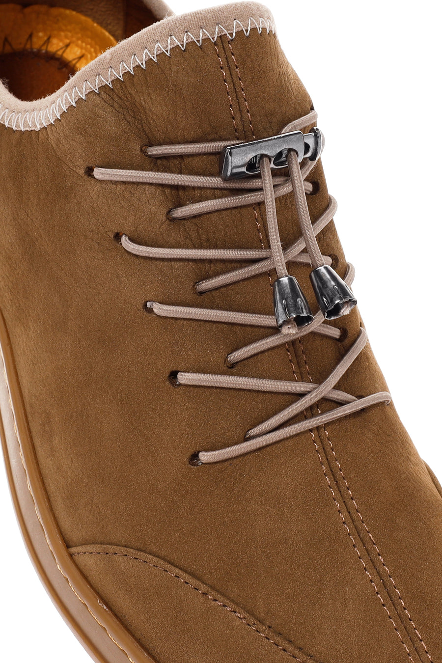 Men's Mink Lace-Up Nubuck Leather Comfort Shoes