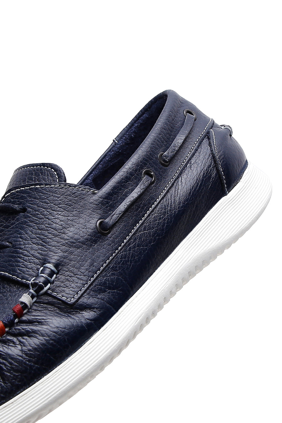 Men's Navy Blue Leather Casual Shoes