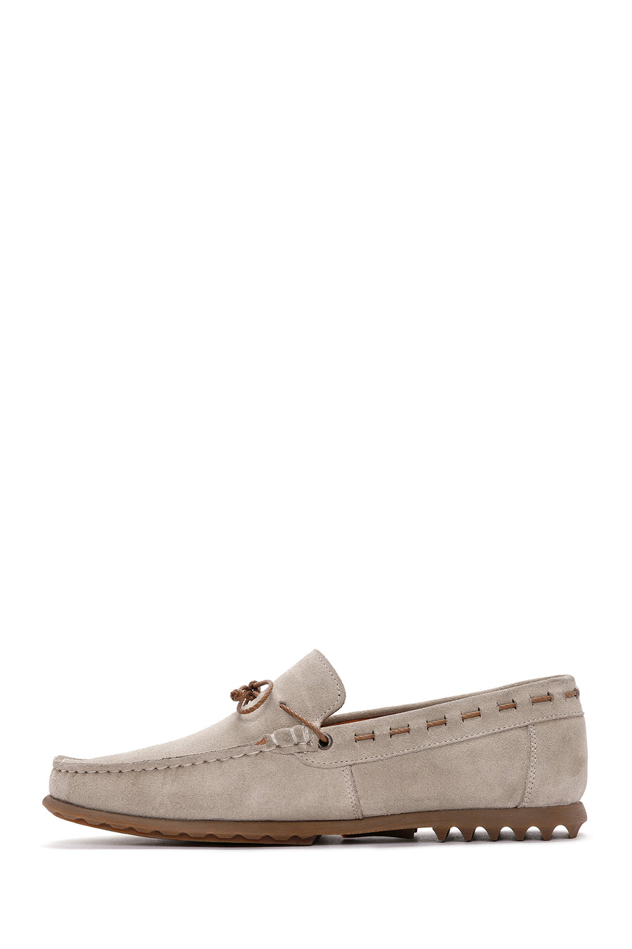 Men's Beige Suede Leather Casual Loafer
