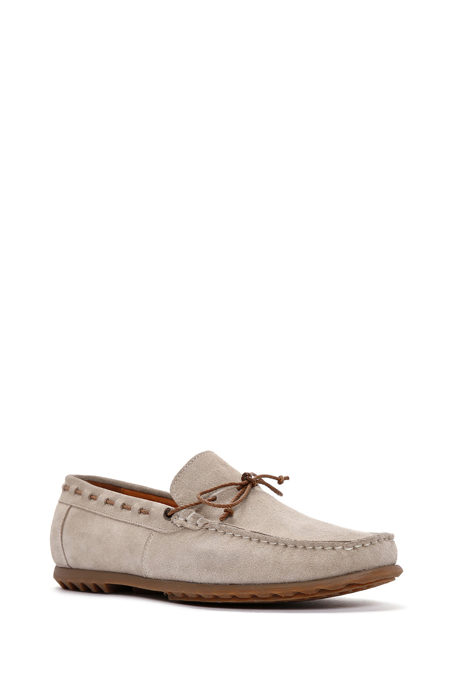 Men's Beige Suede Leather Casual Loafer