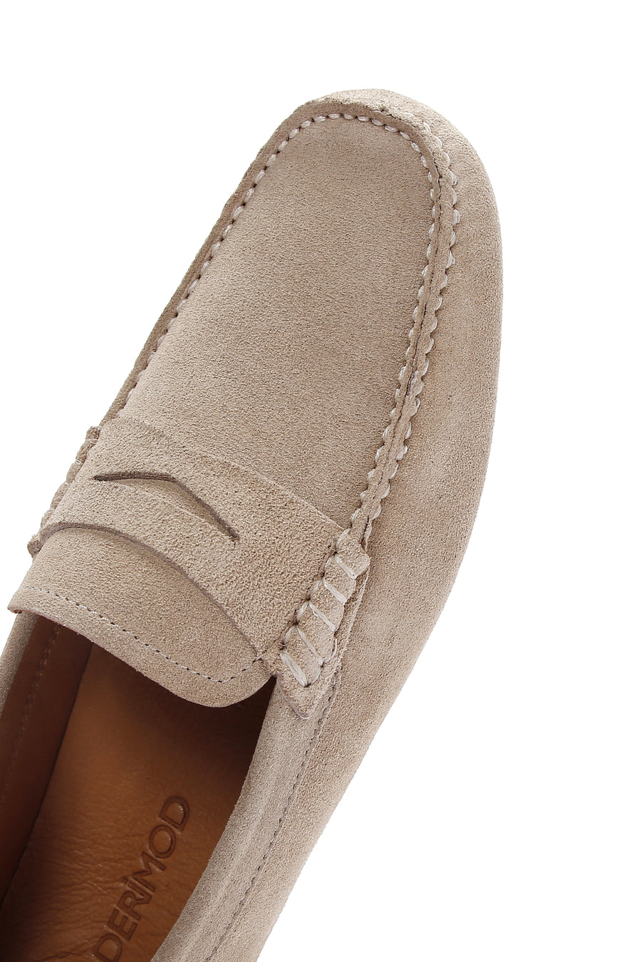 Men's Beige Suede Leather Loafer